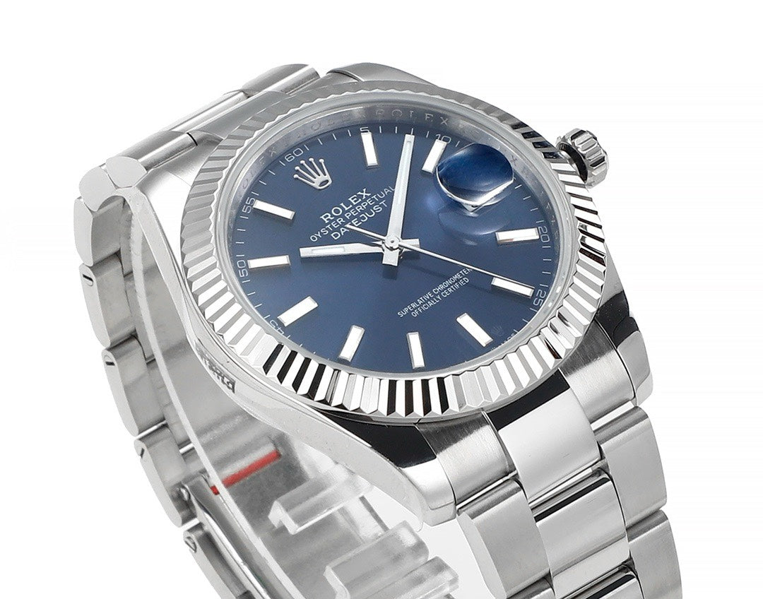 Rolex Datejust 41mm Automatic Watch 3235 Movement 72‑Hour Power Reserve Fluted Bezel