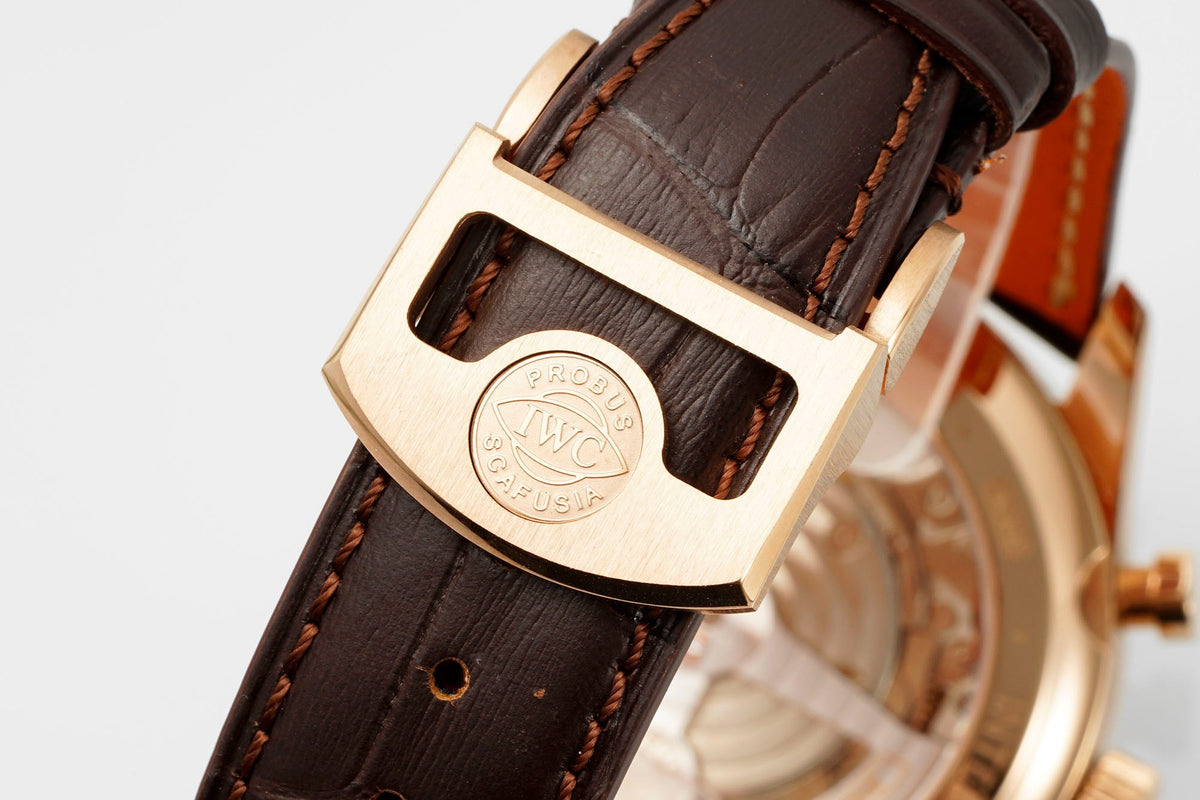 IWC Da Vinci Chronograph Watch 42mm | Modified Cal.89361 Integrated Movement Full Working Functions