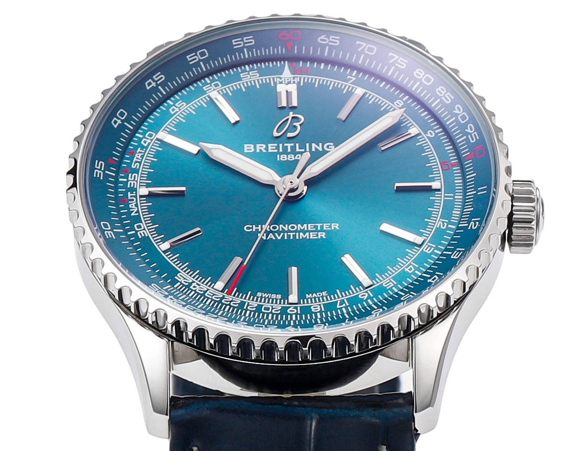 BREITLING Navitimer 1 Pilot Watch 41mm, TW Factory Seagull 2824 Automatic Leather Strap