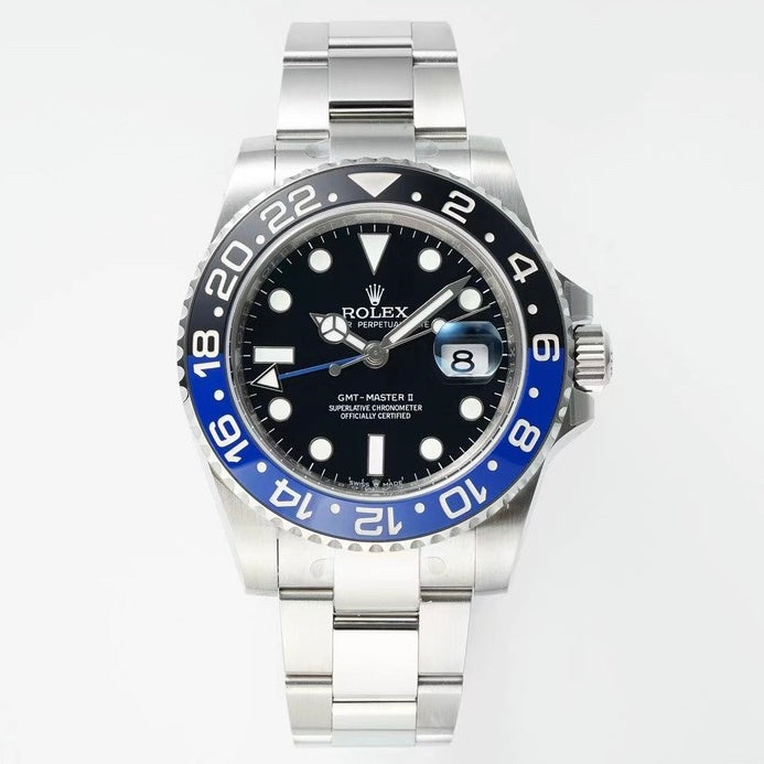 Rolex GMT Travel Watch 904L Steel Cal.3285 Movement