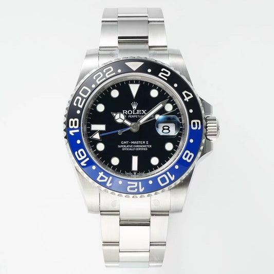 Rolex GMT Travel Watch 904L Steel Cal.3285 Movement