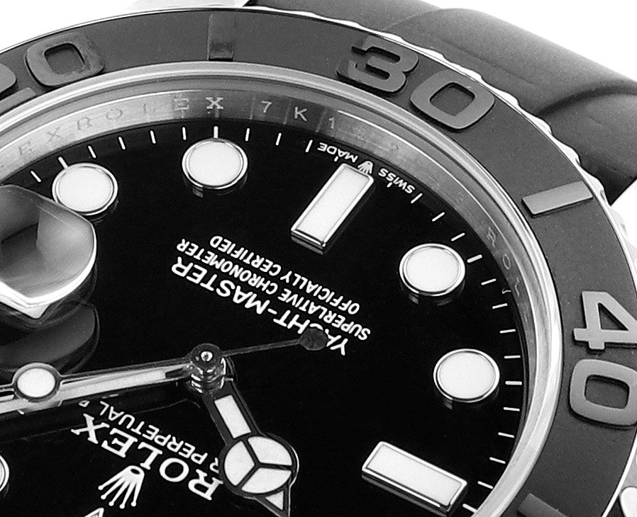Rolex MS Factory Yacht‑Master 42mm 904L Steel 3235 Blue Hairspring Automatic Watch Oysterflex Rubber Strap
