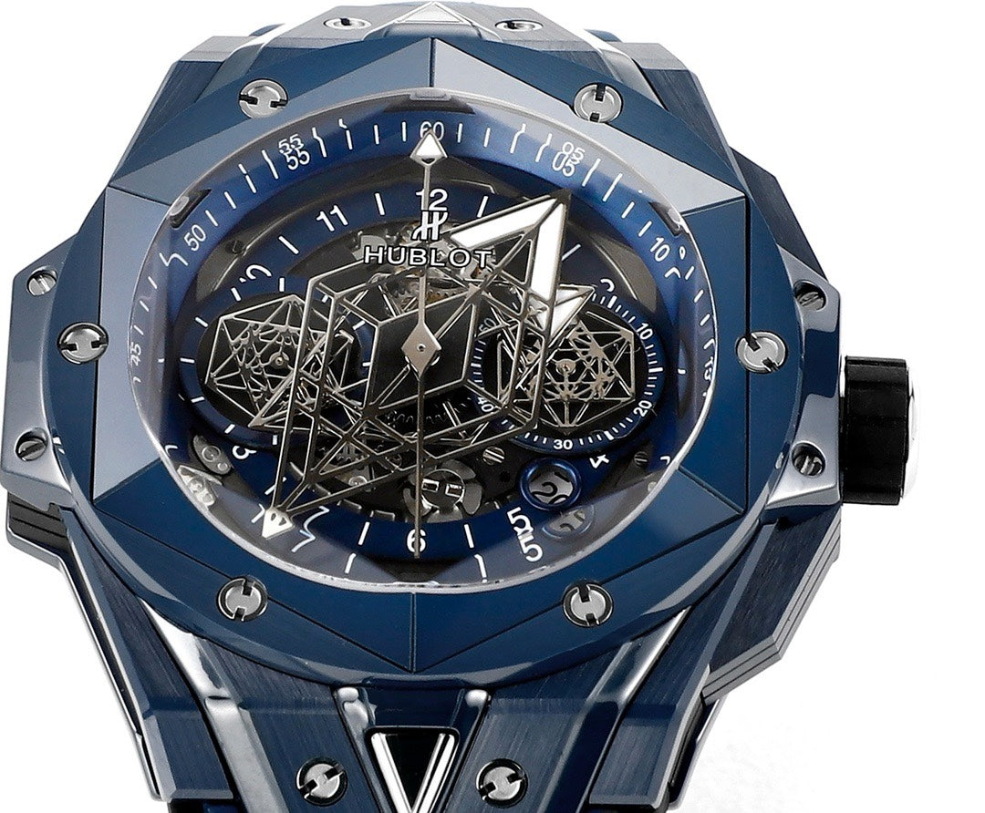 Hublot Big Bang Sang Bleu II Watch | Colored Ceramic Case, Modified HUB1240 Movement