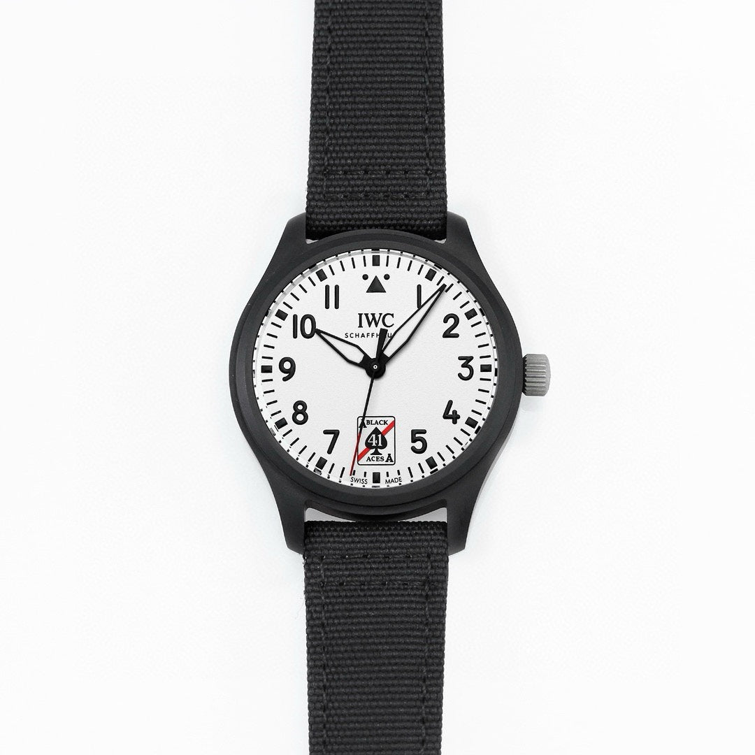 IWC Pilot’s Watch Automatic 41 Black Aces | XR Factory Full Ceramic Luminous Dial Watch