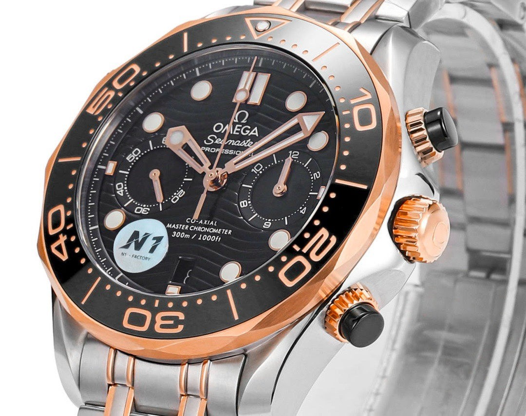 OMEGA Seamaster 300 Chronograph 44mm Dive Watch Cal.9900 Full Function Ceramic Bezel