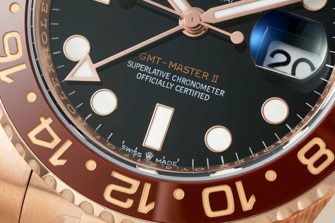 Rolex GMT Travel Watch 904L Steel Cal.3285 Movement