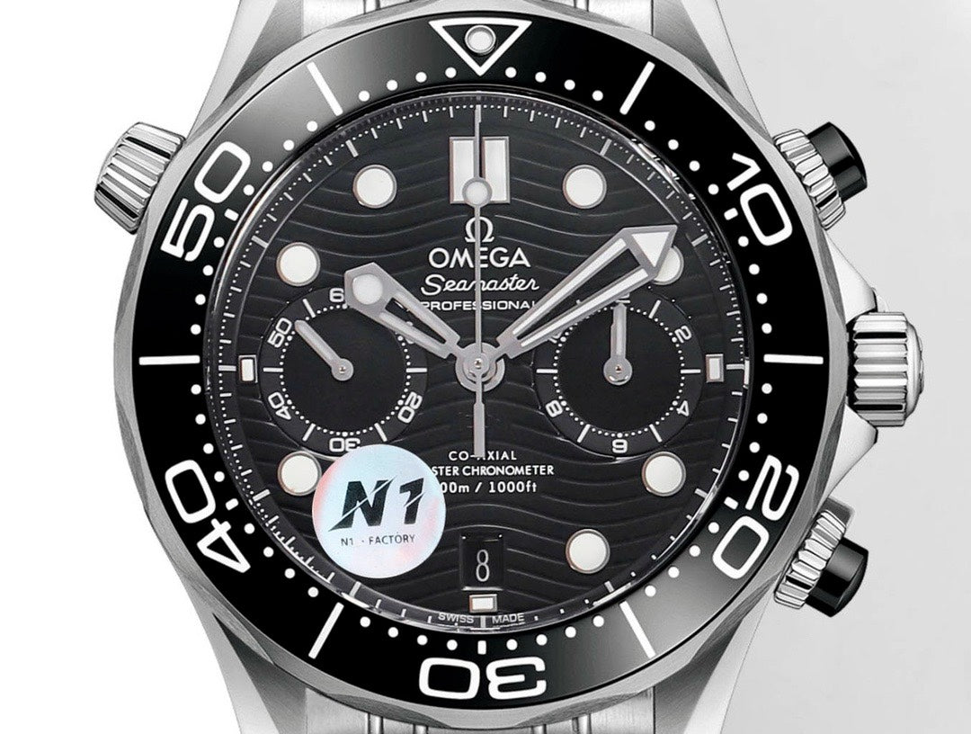 OMEGA Seamaster 300 Chronograph 44mm Dive Watch Cal.9900 Full Function Ceramic Bezel