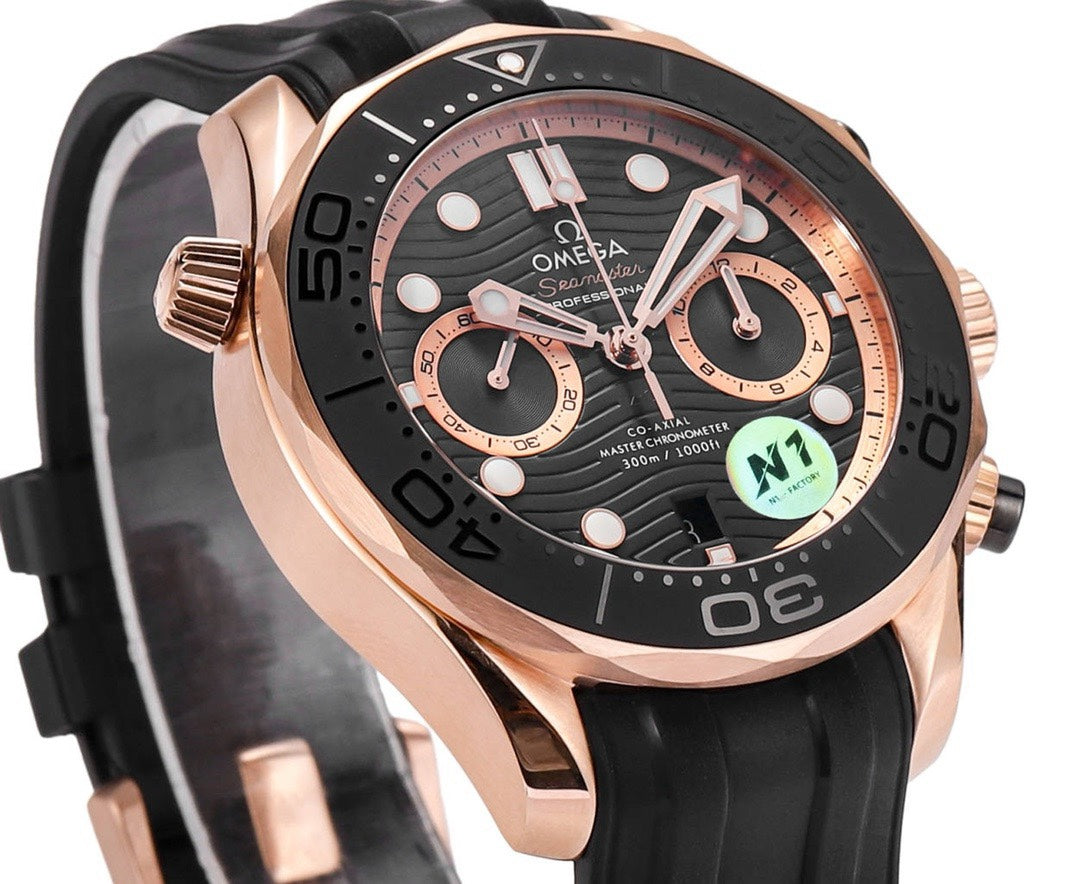 OMEGA Seamaster 300 Chronograph 44mm Dive Watch Cal.9900 Full Function Ceramic Bezel