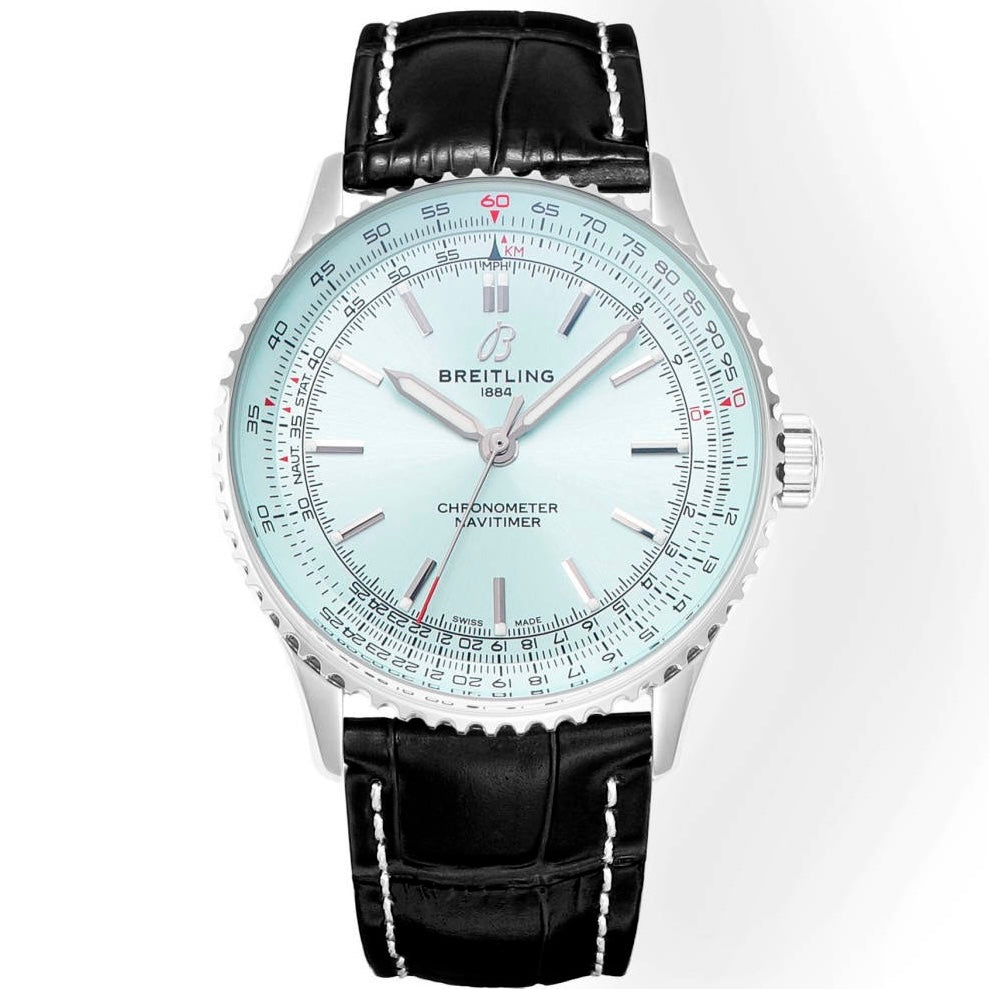 BREITLING Navitimer 1 Pilot Watch 41mm, TW Factory Seagull 2824 Automatic Leather Strap