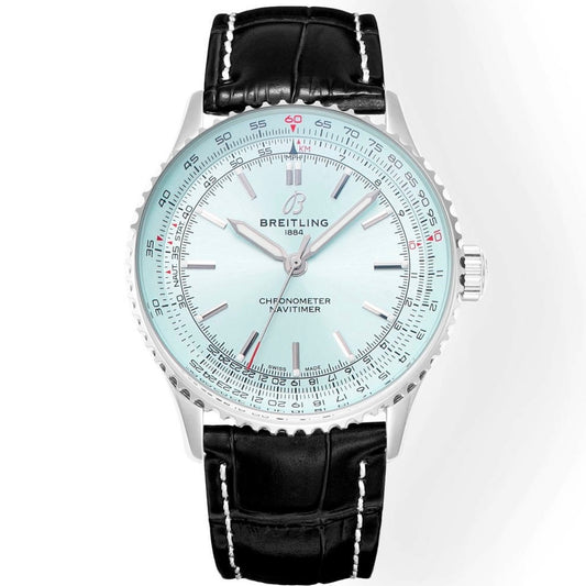 BREITLING Navitimer 1 Pilot Watch 41mm, TW Factory Seagull 2824 Automatic Leather Strap