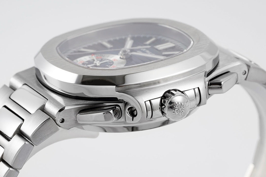 Patek Philippe Nautilus 5980 Chronograph Watch, 40.5mm, Real Working Small Second & Chronograph Functions