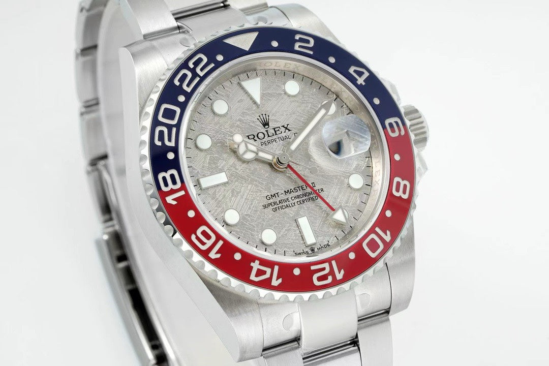 Rolex GMT Travel Watch 904L Steel Cal.3285 Movement