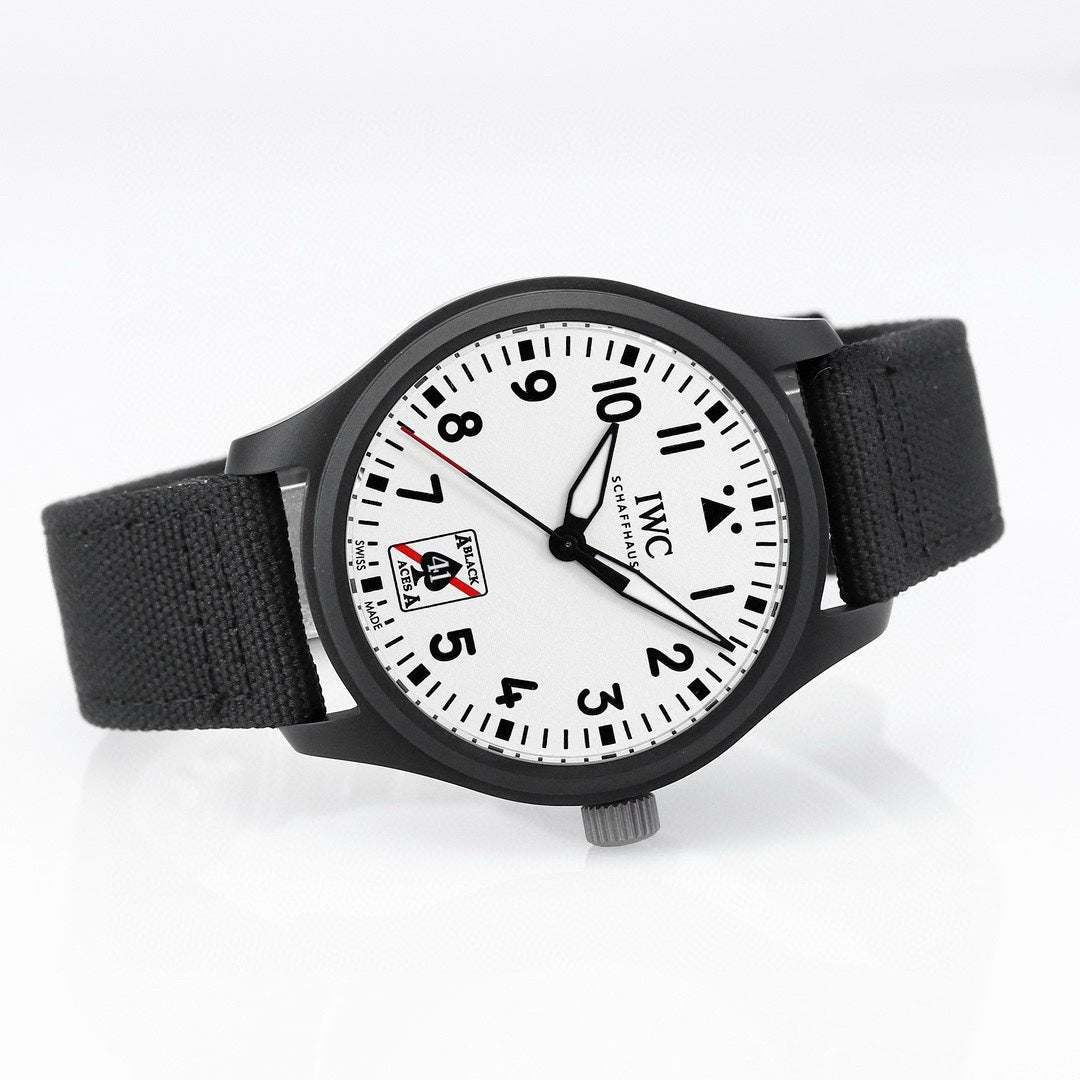 IWC Pilot’s Watch Automatic 41 Black Aces | XR Factory Full Ceramic Luminous Dial Watch
