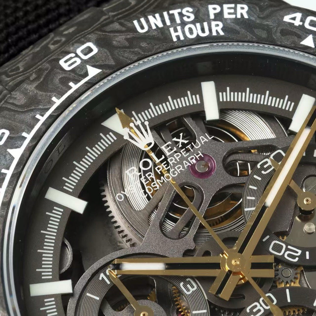 Rolex Diw Carbon Skeleton Chronograph