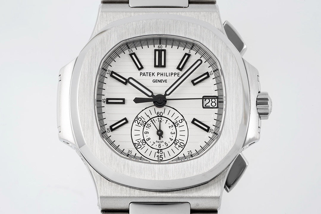 Patek Philippe Nautilus 5980 Chronograph Watch, 40.5mm, Real Working Small Second & Chronograph Functions