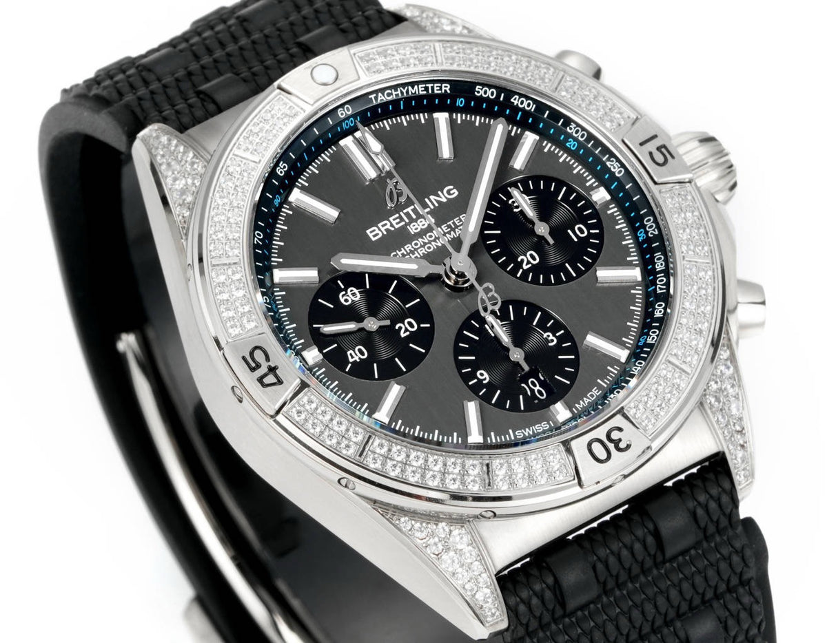 Breitling Chronomat Super Clone Watch | B01 Automatic Chronograph Movement, Diamond Bezel, 42mm
