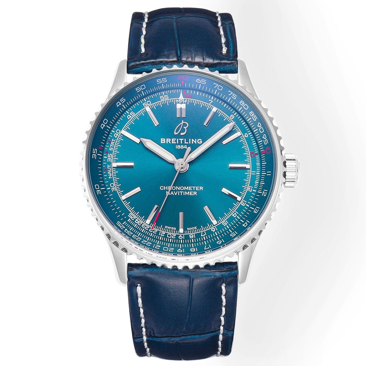 BREITLING Navitimer 1 Pilot Watch 41mm, TW Factory Seagull 2824 Automatic Leather Strap