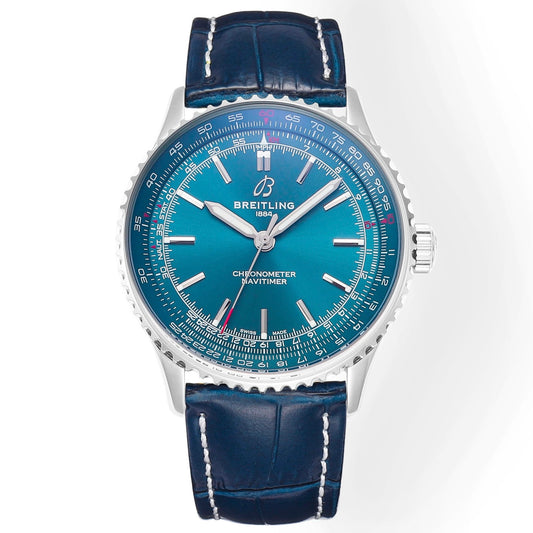BREITLING Navitimer 1 Pilot Watch 41mm, TW Factory Seagull 2824 Automatic Leather Strap