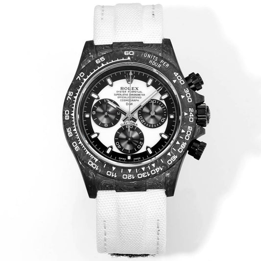 Rolex TW Factory Custom Carbon Fiber Daytona Watch 40mm 4801 Chronograph Movement Luminous Case & Buckle