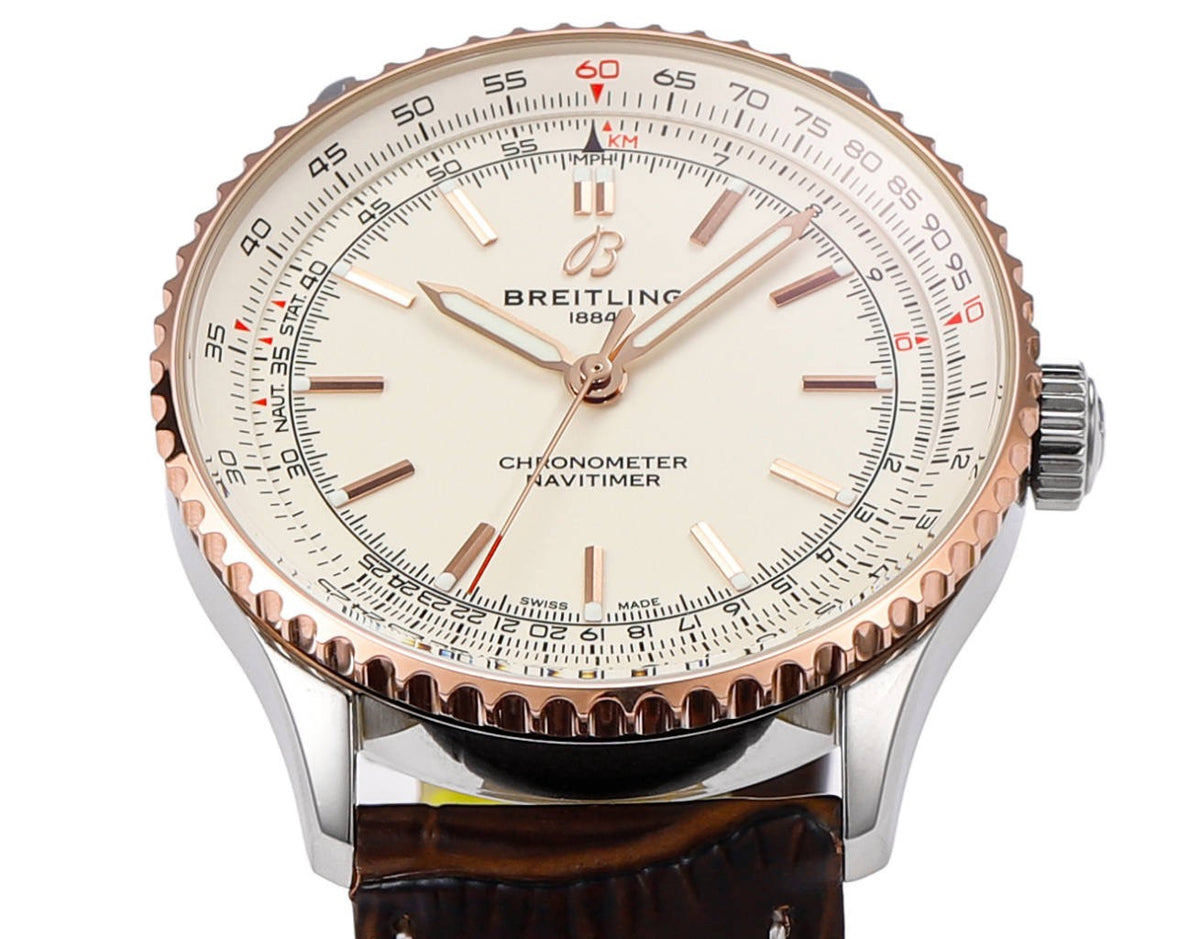 BREITLING Navitimer 1 Pilot Watch 41mm, TW Factory Seagull 2824 Automatic Leather Strap