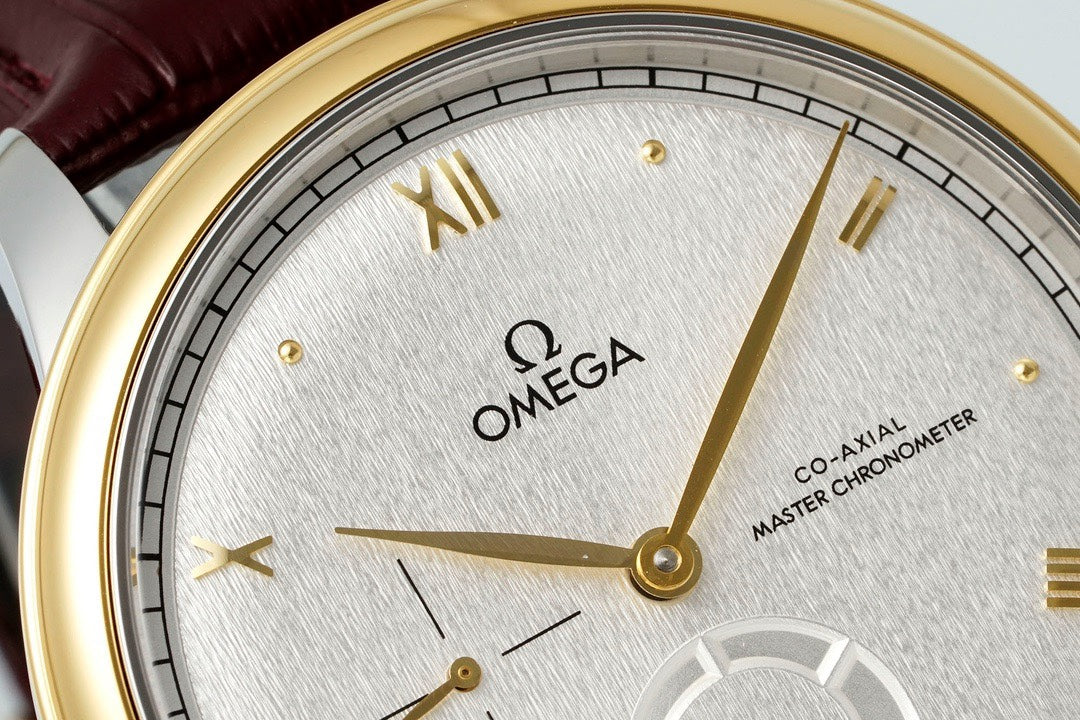 Omega De Ville Power‑Reserve Automatic Mechanical Watch, Genuine Calfskin Leather Strap