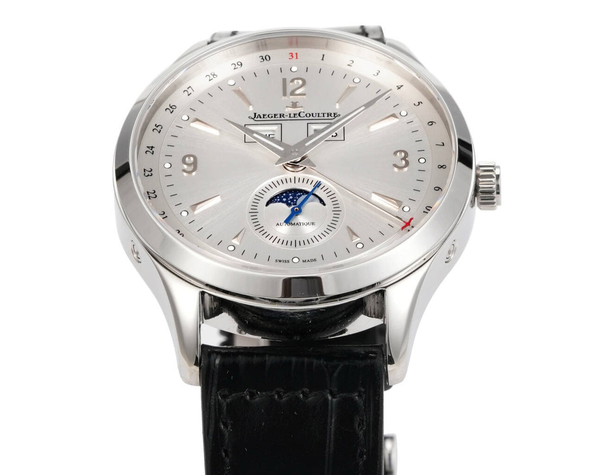 Jaeger-LeCoultre Master Calendar Moon Phase Automatic Watch 40mm Genuine Leather Strap