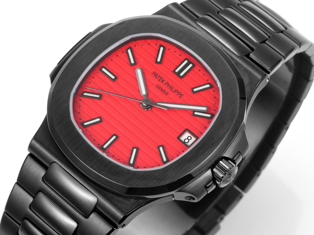 Patek Philippe Nautilus 5711 Black Warrior Limited Color Dial Watch, GR Factory, 40mm, Custom Modified 324 Movement