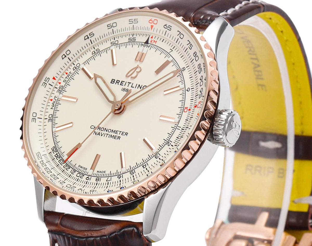 BREITLING Navitimer 1 Pilot Watch 41mm, TW Factory Seagull 2824 Automatic Leather Strap