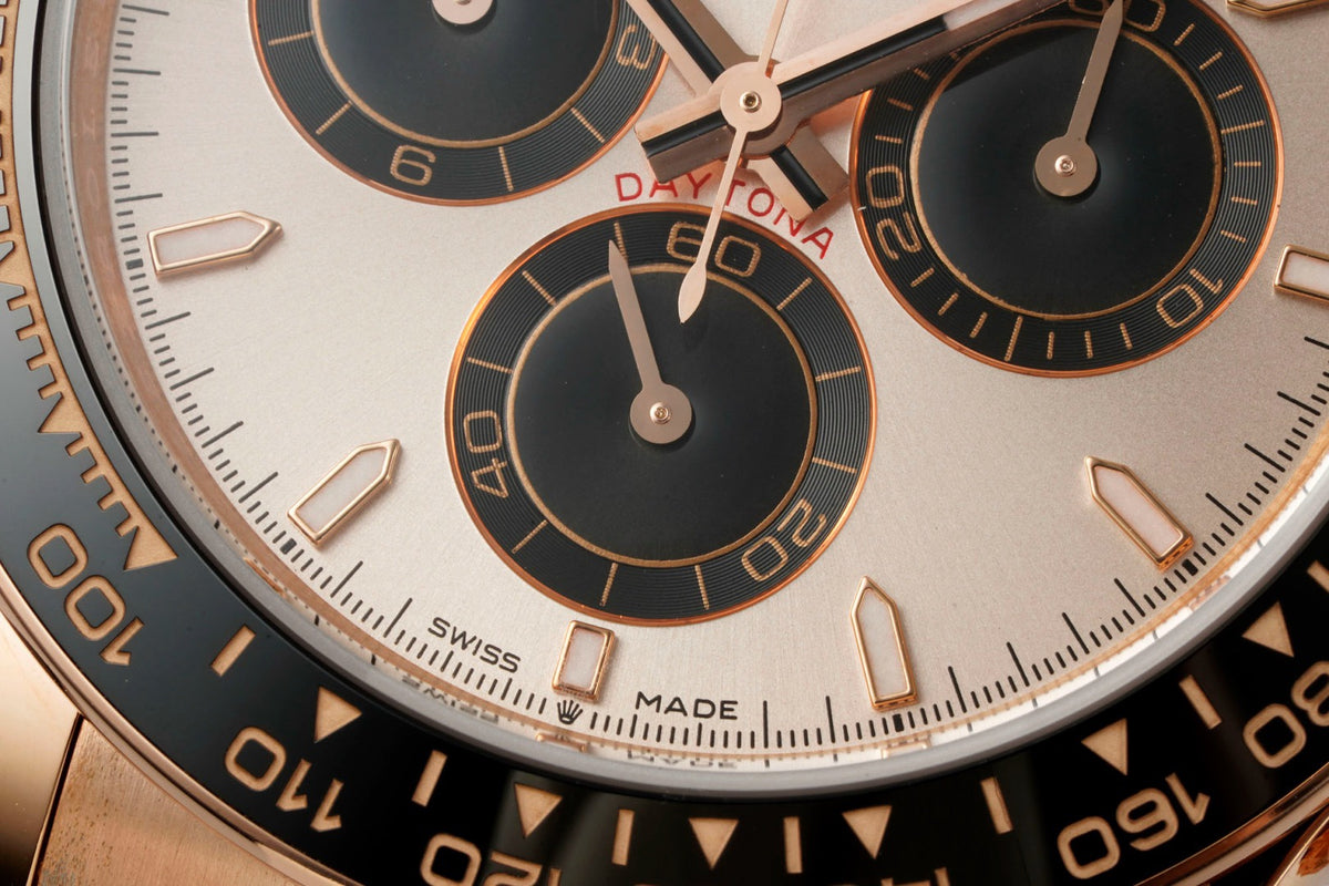 Rolex Cosmograph Daytona 18K Gold Plated Automatic Chronograph Watch Rubber Strap