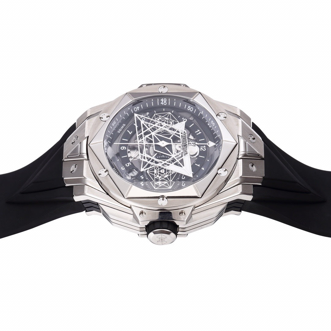HUBLOT Big Bang Sang Bleu II Watch | BBF Super Clone Titanium Automatic Chronograph Wristwatch