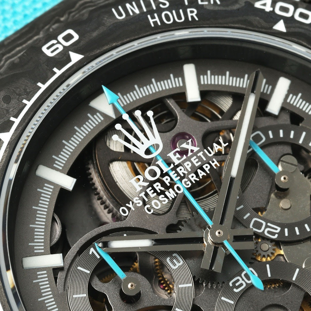 Rolex Diw Carbon Skeleton Chronograph