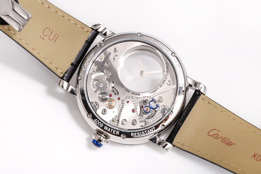 Cartier Rotonde de Cartier Mysterious Watch, Floating Hands Design, 42.5mm, MC 9981 Manual & Automatic Integrated Movement