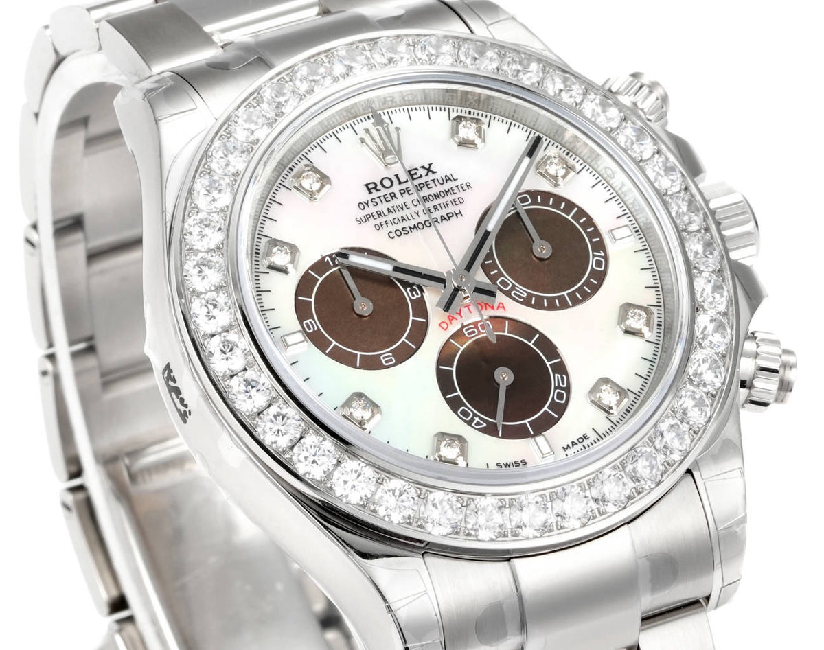 Rolex Cosmograph Daytona 40mm N+ Factory V2 Weighted Baguette Bezel Automatic Watch