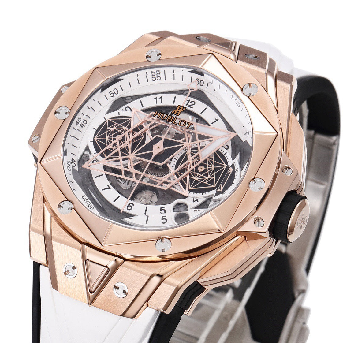 HUBLOT Big Bang Sang Bleu II Watch | BBF Super Clone Titanium Automatic Chronograph Wristwatch