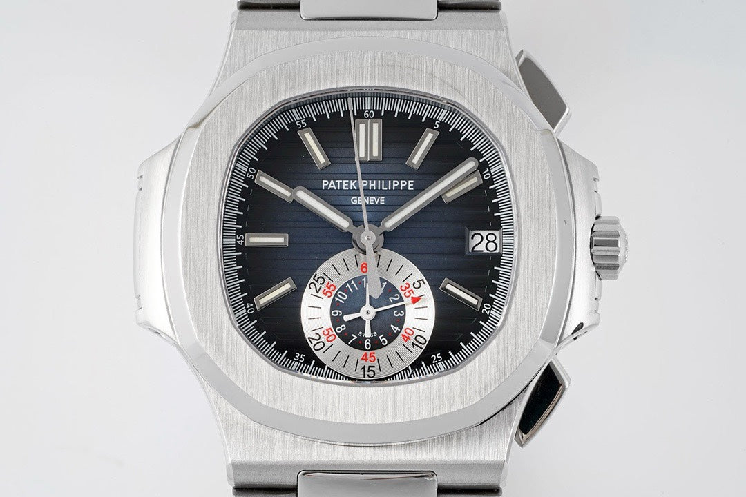 Patek Philippe Nautilus 5980 Chronograph Watch, 40.5mm, Real Working Small Second & Chronograph Functions