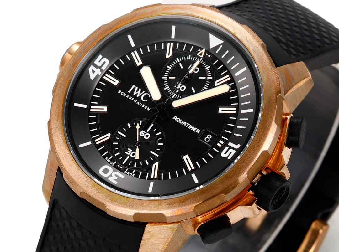 IWC Aquatimer Chronograph Watch 44mm | Quick Release Fluororubber Strap