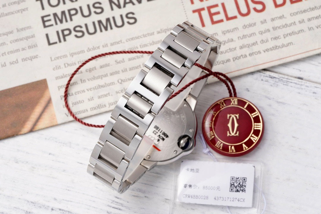 Cartier Ballon Bleu AF Upgraded 33mm Women Automatic Wristwatch