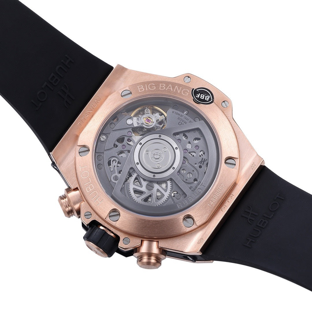 Hublot Big Bang Automatic Chronograph Watch 42mm Titanium Rubber Strap