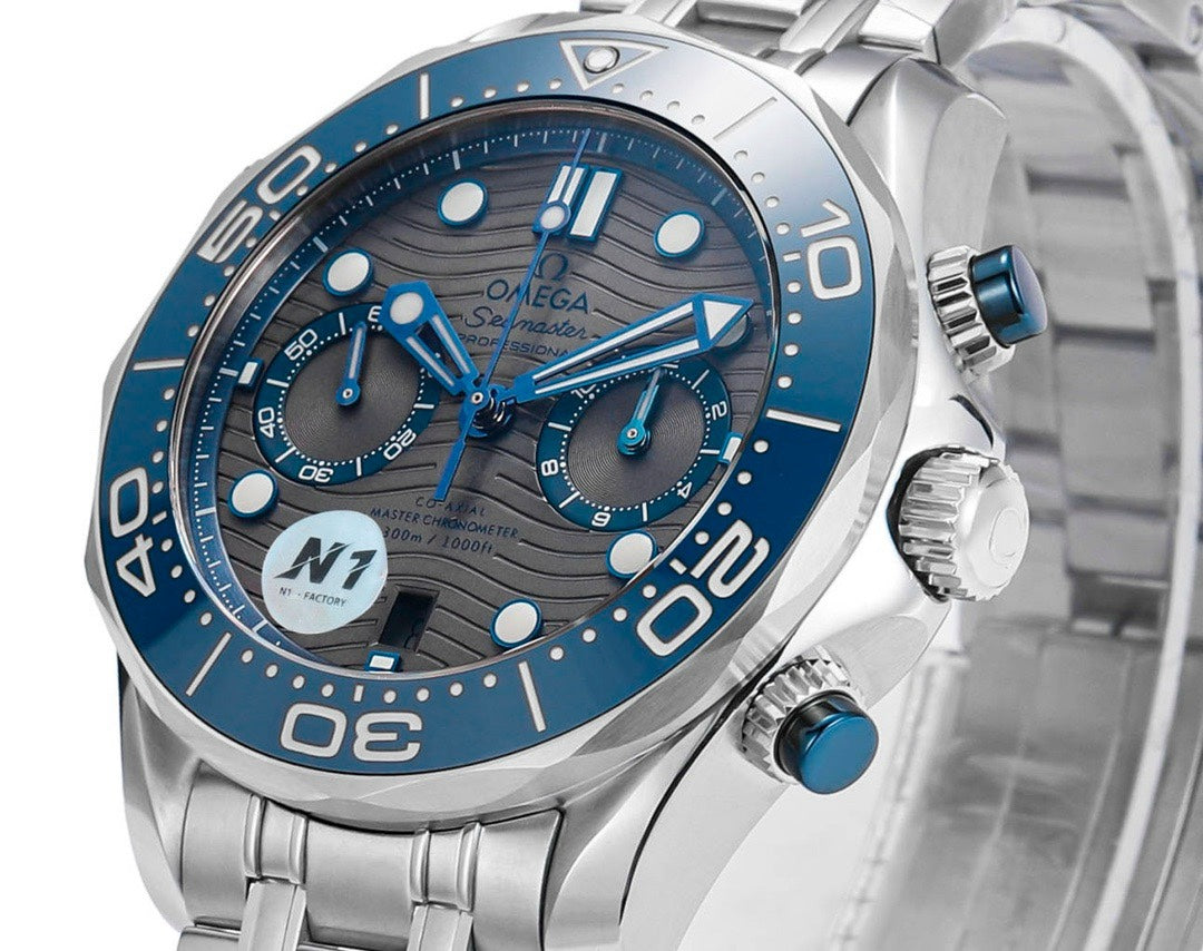 OMEGA Seamaster 300 Chronograph 44mm Dive Watch Cal.9900 Full Function Ceramic Bezel