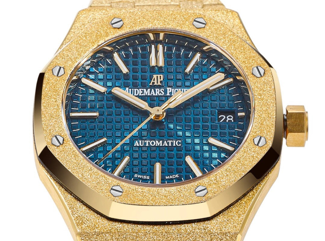 Audemars Piguet Royal Oak 37mm 15454 Frosted Gold Ladies Automatic Watch