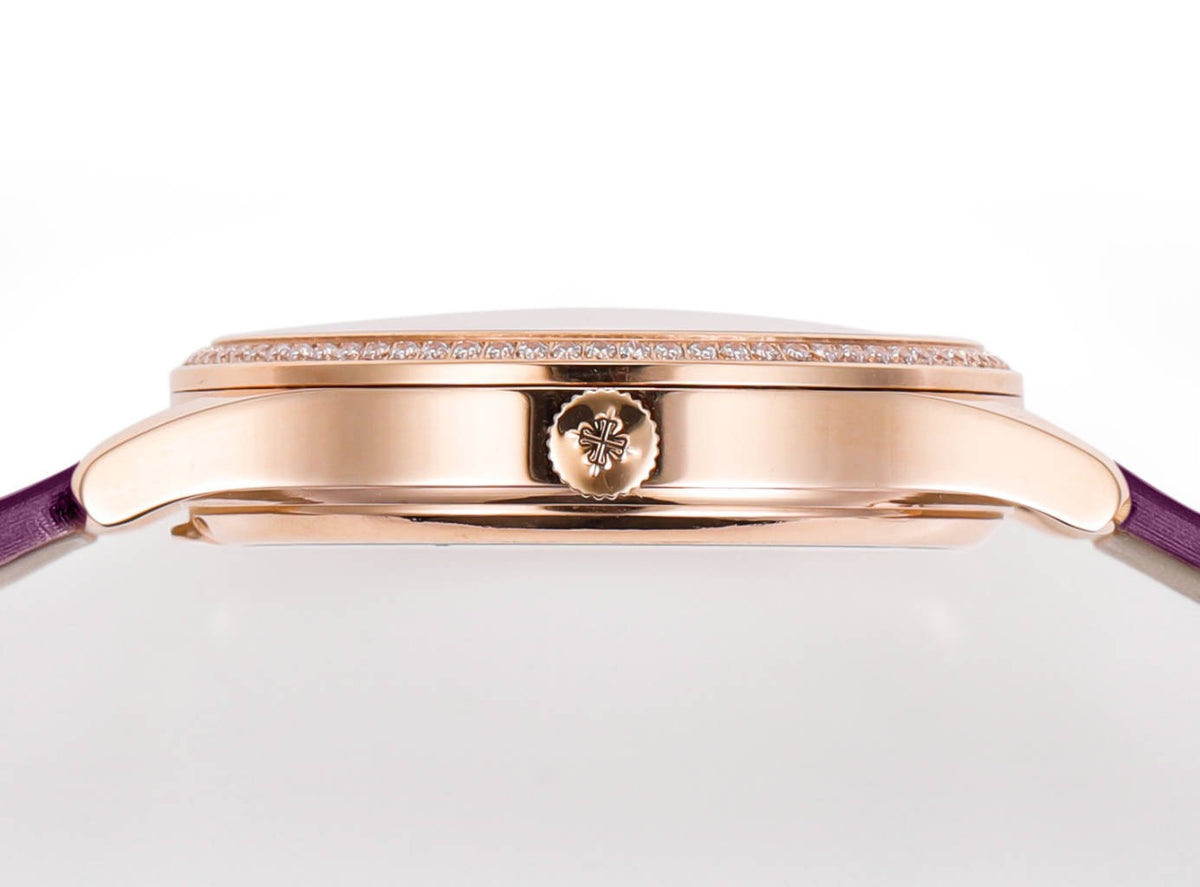 Patek Philippe Calatrava Ladies Watch 35mm | Slim Cal.240 Automatic Guilloché Dial Watch