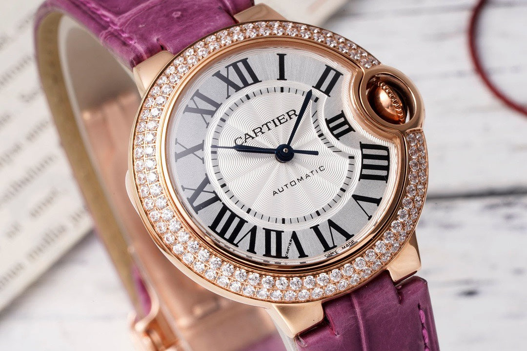Cartier Ballon Bleu AF Upgraded 33mm Women Automatic Wristwatch