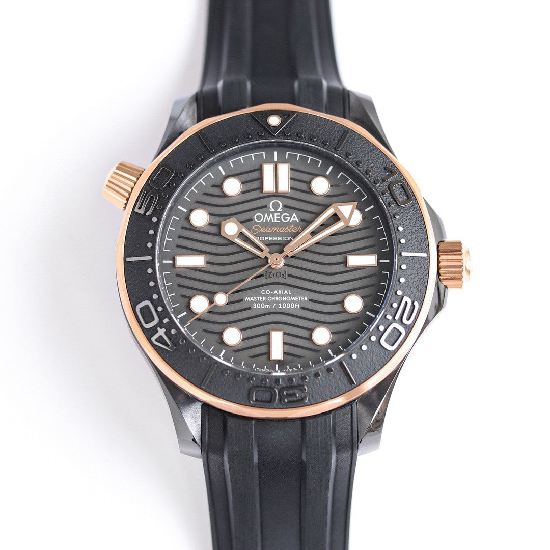 Omega Seamaster 300m Super Clone Watch | 43.5mm Full Black Zirconia Ceramic Case