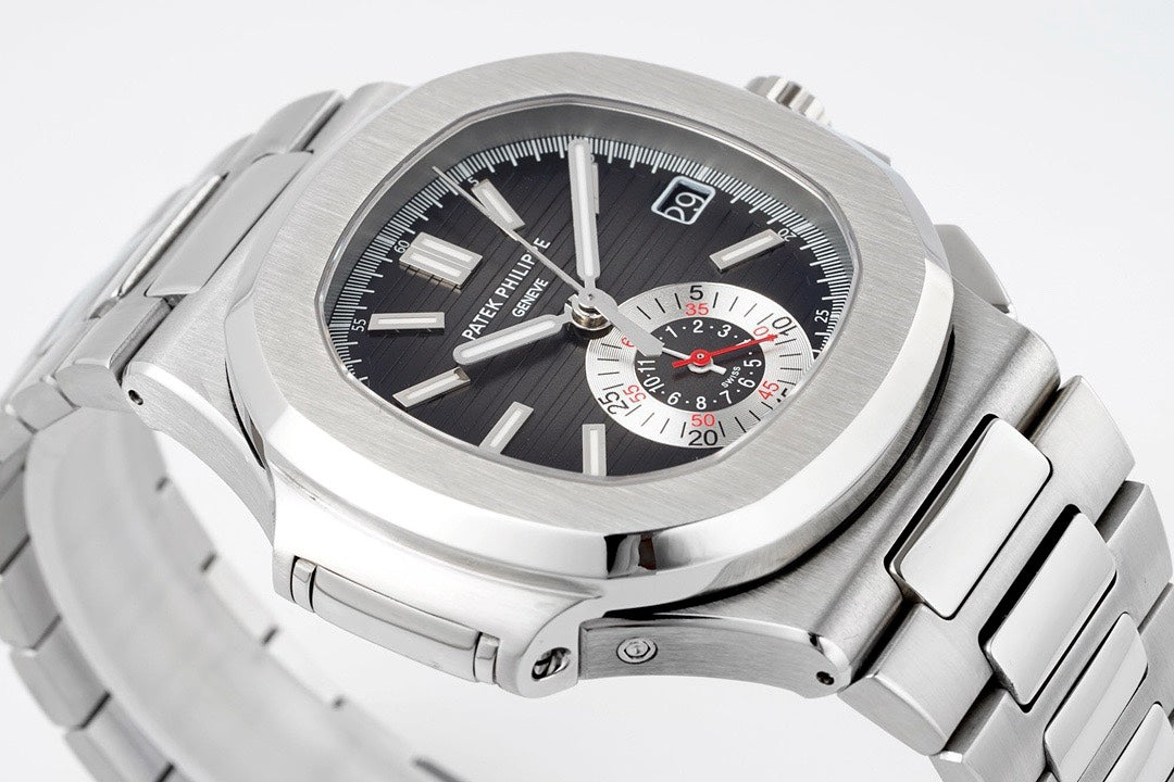 Patek Philippe Nautilus 5980 Chronograph Watch, 40.5mm, Real Working Small Second & Chronograph Functions