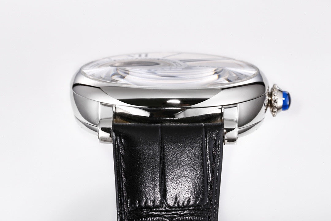 Cartier Rotonde de Cartier Mysterious Watch, Floating Hands Design, 42.5mm, MC 9981 Manual & Automatic Integrated Movement