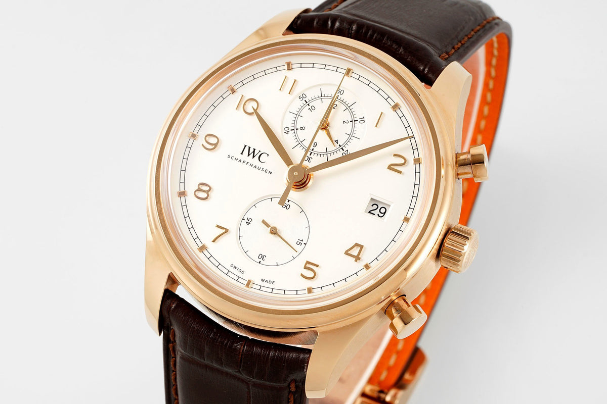 IWC Da Vinci Chronograph Watch 42mm | Modified Cal.89361 Integrated Movement Full Working Functions