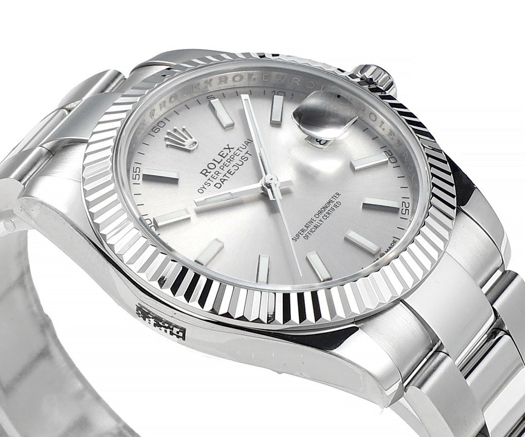 Rolex Datejust 41mm Automatic Watch 3235 Movement 72‑Hour Power Reserve Fluted Bezel