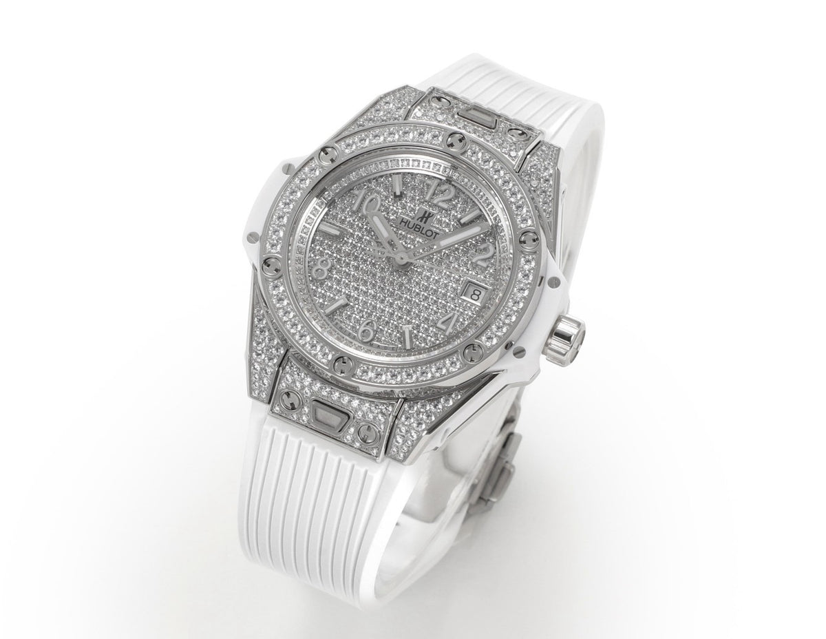 Hublot Big Bang One Click Full Paved Diamond 39mm Automatic Ladies Watch