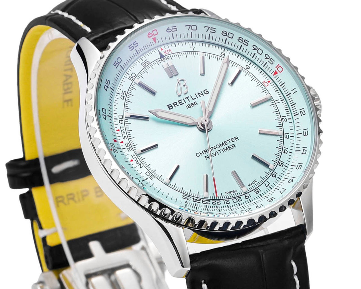 BREITLING Navitimer 1 Pilot Watch 41mm, TW Factory Seagull 2824 Automatic Leather Strap