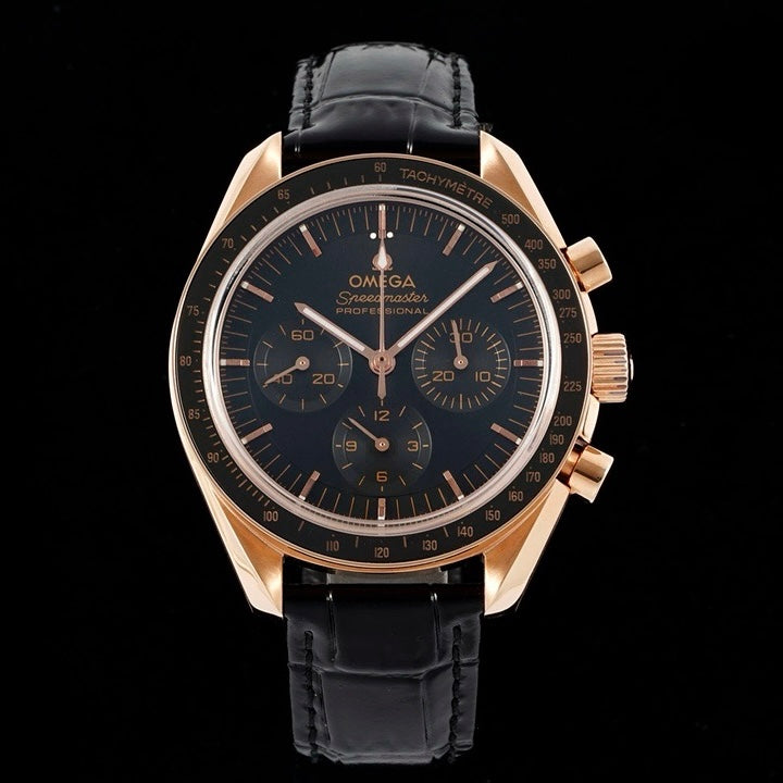 OMEGA Speedmaster Moonwatch 3861 Caliber Moonshine 18K Gold Chronograph 42mm